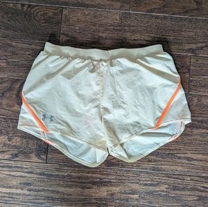 Under Armour Running Shorts Yellow and Orange